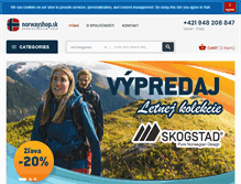 Tablet Screenshot of norwayshop.sk